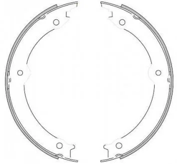 Колодки гальмівні барабанні REMSA 4620.00