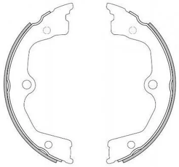 Колодки гальмівні барабанні REMSA 4626.00