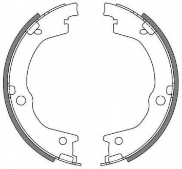 Колодки гальмівні барабанні REMSA 4644.00