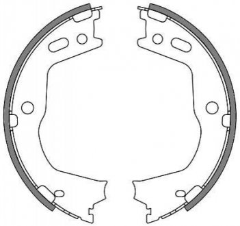 Колодки гальмівні барабанні REMSA 4666.00