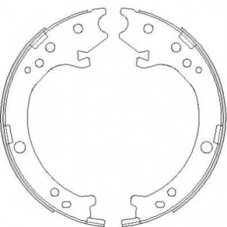 Колодки гальмівні барабанні REMSA 4690.00