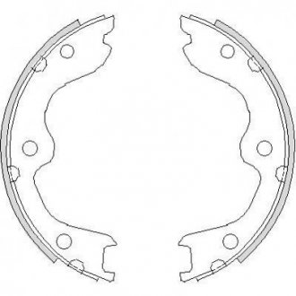 Колодки гальмівні барабанні REMSA 4738.00