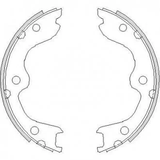 Колодки гальмівні барабанні REMSA 4738.00