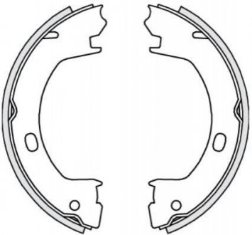 Колодки гальмівні барабанні REMSA 4739.00