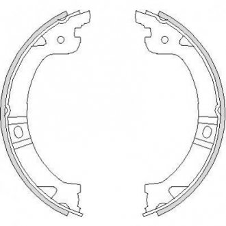 Колодки гальмівні барабанні REMSA 4744.00