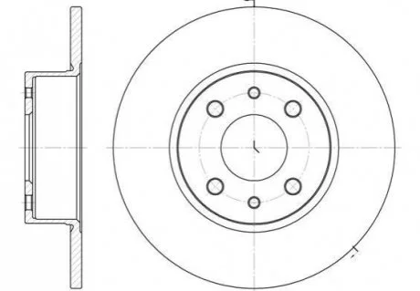 Диск гальмівний REMSA 6150.00