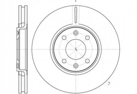 Тормозной диск REMSA 658710 (фото 1)