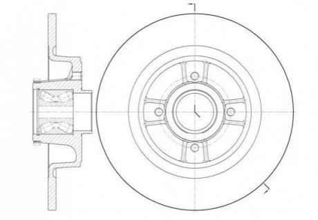 Диск гальмівний REMSA 6698.20
