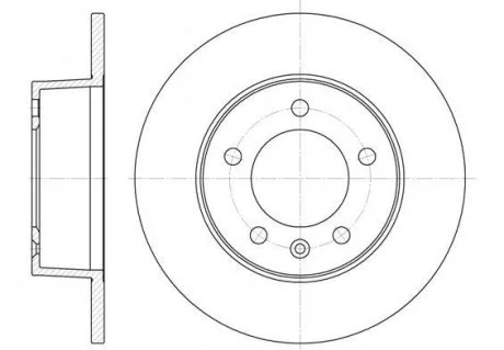 Диск гальмівний REMSA 6735.00