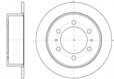 Диск гальмівний REMSA 6784.00
