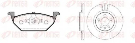 Комплект тормозной передн. SEAT LEON,SKODA OCTAVIA 97-, GOLF 97- (пр-во) REMSA 8633.00