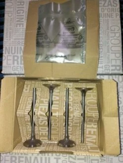 Клапан двигуна випускний к-т 1.4 (4 клапана + 8 сухариков) Kangoo / Kubistar 97->08 RENAULT 7701468419