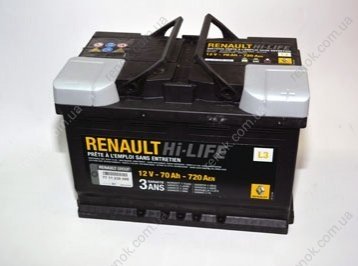 Starterbatterie Renault 12V 70Ah 720A(EN) R+ - 7711238598 Renault