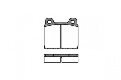 Колодки тормозные дисковые, к-кт. ROADHOUSE 200220