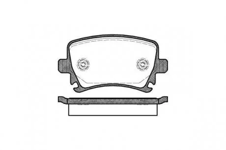 Гальмівні колодки дискові 21031.00 ROADHOUSE 2103100