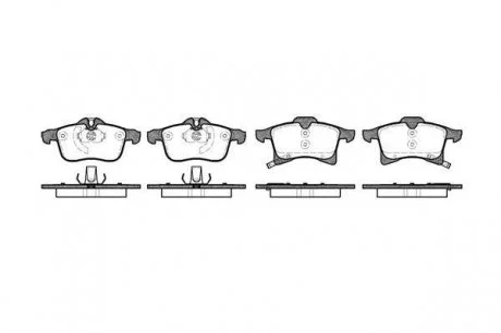 Гальмівні колодки дискові 21036.02 ROADHOUSE 2103602