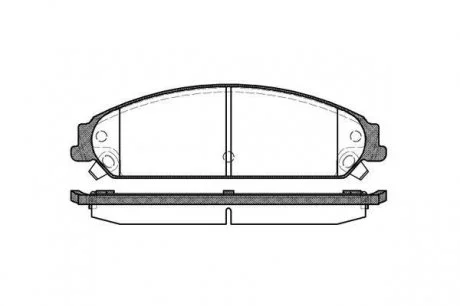 Гальмівні колодки дискові 21128.08 ROADHOUSE 2112808