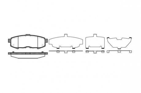 Колодки тормозные дисковые, к-кт. ROADHOUSE 2116000