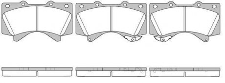 Колодки тормозные дисковые, к-кт. ROADHOUSE 2127102