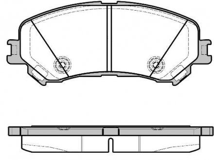 Комплект тормозных колодок, дисковый тормоз ROADHOUSE 21318.20 (фото 1)
