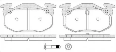 Гальмівні колодки дискові 2144.70 ROADHOUSE 214470