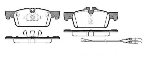 Колодки тормозные дисковые, к-кт. ROADHOUSE 2146101