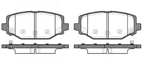 Колодки тормозные дисковые, к-кт. ROADHOUSE 2148304