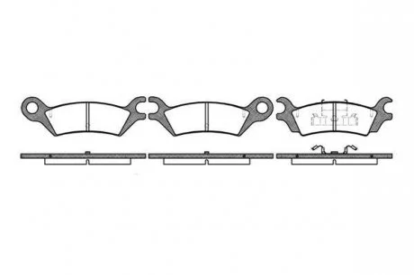 Гальмівні колодки дискові 2158.10 ROADHOUSE 215810