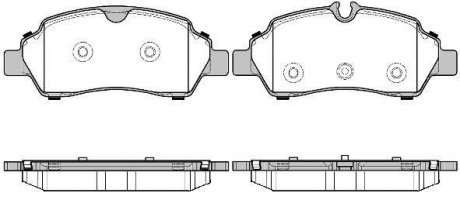 Колодки тормозные дисковые, к-кт. ROADHOUSE 2160500