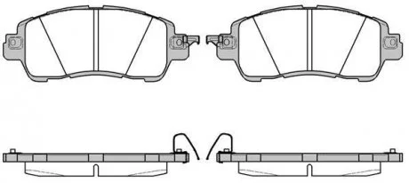 Гальмівні колодки дискові 21656.04 ROADHOUSE 2165604