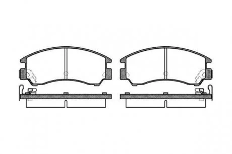 Гальмівні колодки дискові 2191.04 ROADHOUSE 219104