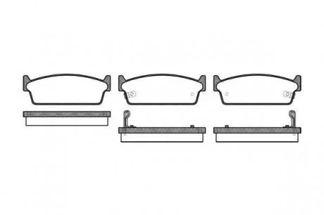 Гальмівні колодки дискові 2227.02 ROADHOUSE 222702