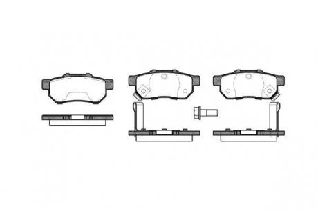 Колодки тормозные дисковые, к-кт. ROADHOUSE 223352