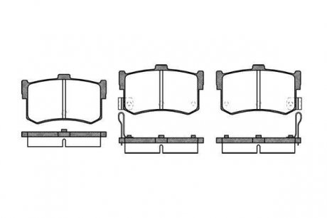 Колодки тормозные дисковые, к-кт. ROADHOUSE 224202