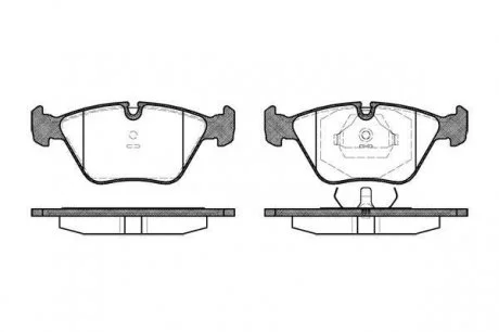 Гальмівні колодки дискові 2270.00 ROADHOUSE 227000