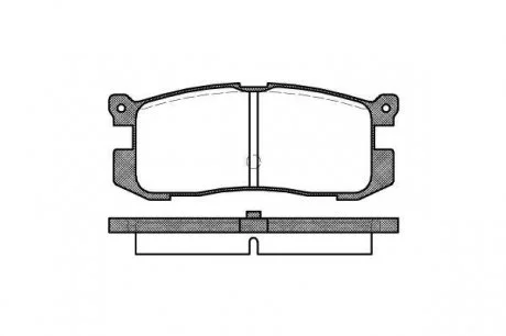 Гальмівні колодки дискові 2272.00 ROADHOUSE 227200