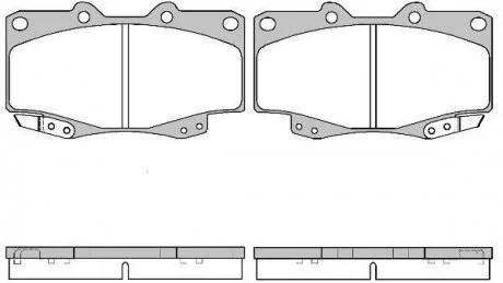 Колодки тормозные дисковые, к-кт. ROADHOUSE 231522