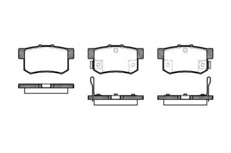 Гальмівні колодки дискові 2325.32 ROADHOUSE 232532