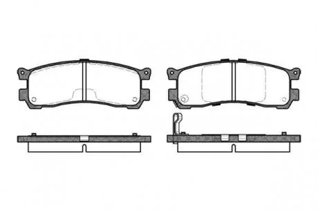 Гальмівні колодки дискові 2399.21 ROADHOUSE 239921