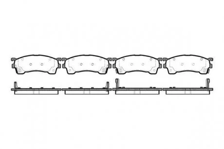 Колодки тормозные дисковые, к-кт. ROADHOUSE 241504