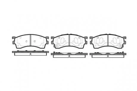 Гальмівні колодки дискові 2415.12 ROADHOUSE 241512