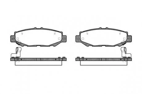 Гальмівні колодки дискові 2424.04 ROADHOUSE 242404