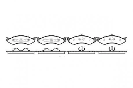 Гальмівні колодки дискові 2467.00 ROADHOUSE 246700