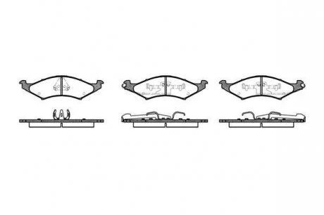 Гальмівні колодки дискові 2527.00 ROADHOUSE 252700