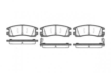 Гальмівні колодки дискові 2566.22 ROADHOUSE 256622