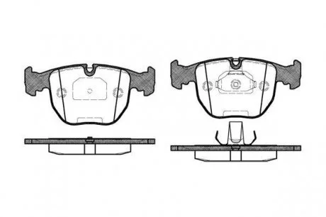Гальмівні колодки дискові 2596.00 ROADHOUSE 259600