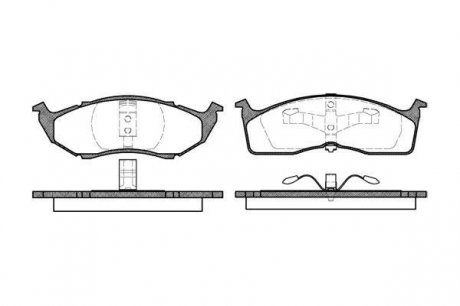 Колодки тормозные дисковые, к-кт. ROADHOUSE 261000