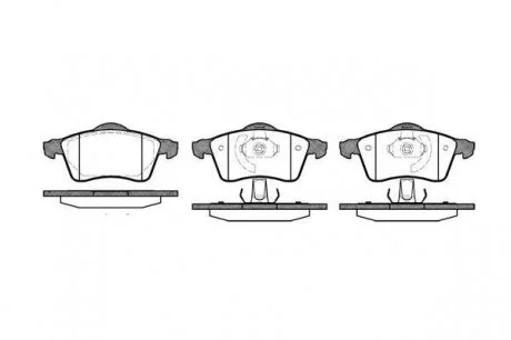 Гальмівні колодки дискові 2618.00 ROADHOUSE 261800