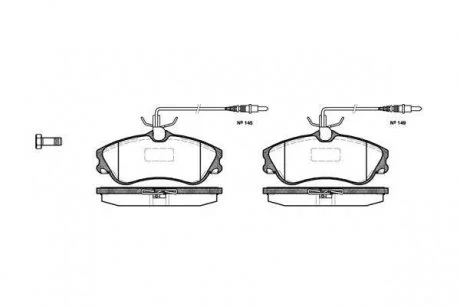Гальмівні колодки дискові 2634.04 ROADHOUSE 263404