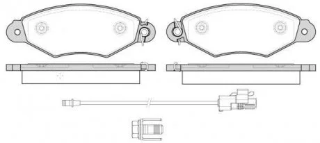 Гальмівні колодки дискові 2643.30 ROADHOUSE 264330